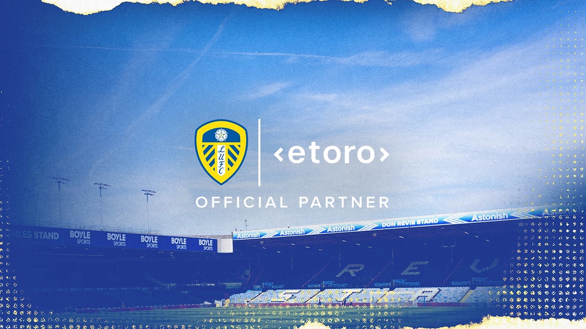 Leeds United Sign Multi-Year Sponsorship Deal with Trading Platform Etoro.